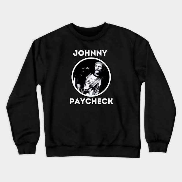 johnny paycheck Crewneck Sweatshirt by claudia awes